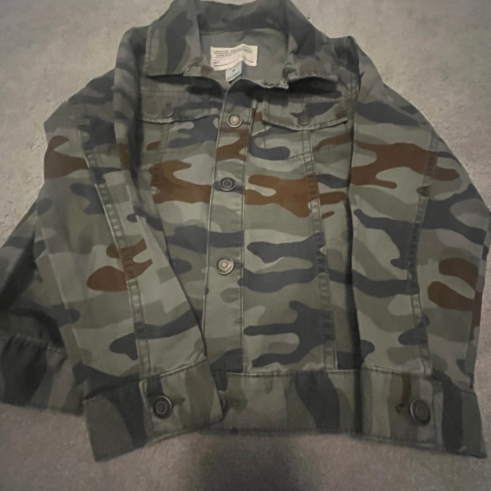 Carters boys blue , brown, green camouflage jacket with snap buttons - Picture 13 of 13